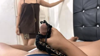 My Step-Nephew Caught Masturbating With My Panties