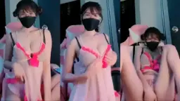 Cici Pia Mango dengan Balutan Pink Menggoda yang Bikin Nafsu Meluap