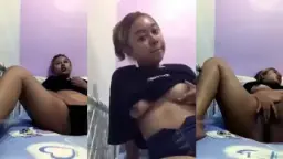 Gadis Muda Terus Menggairahkan Diri di Kamar