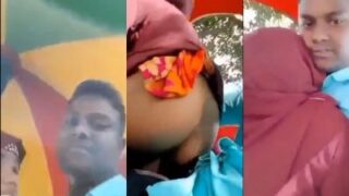 Video panas di luar ruangan hijabers mesra dengan kekasihnya