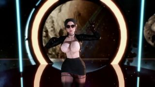 Gadis Korea Berpaha Montok Menari dengan Gerakan 3D yang Menggoda