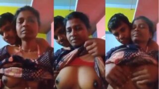 Paman mesum meremas payudara tanteku yang montok di video porno aunty desi