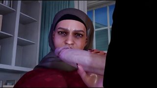 Aisha Berjilbab Arab dengan Payudara dan Pantat Besar Dihardcore Anal dan Ditumpahi Sperm