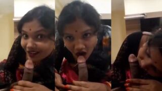 Bhabhi seksi menggoda penyewa dengan blowjob desi yang menggairahkan