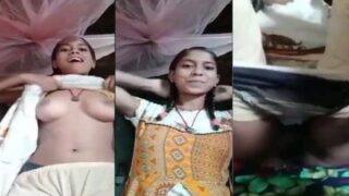 Gadis desi 18 tahun pamer tubuh telanjangnya dalam adegan panas
