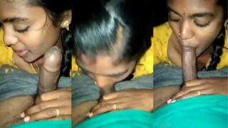 Video gadis Tamil ngeseks dengan nafsu, mengisap kontol besar hingga puas