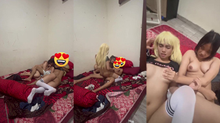 Angin Kencang, Crotan Tiga Cewek Saling Jilat Nikmat