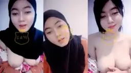 Nella jilbab nakal remas-remas pentil montok