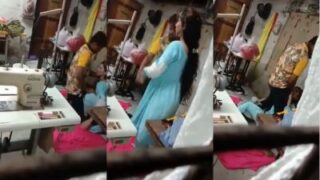 Penjahit ngewe pelanggan seksi dengan brutal