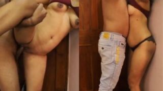 Desi Aunty mainin memek sama kurir, puas banget