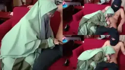 Jilbab ijo basah kulum ngenyot