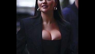 Selena Gomez ngejoget sambil nunduk, bikin makin greget (AI bikinan)